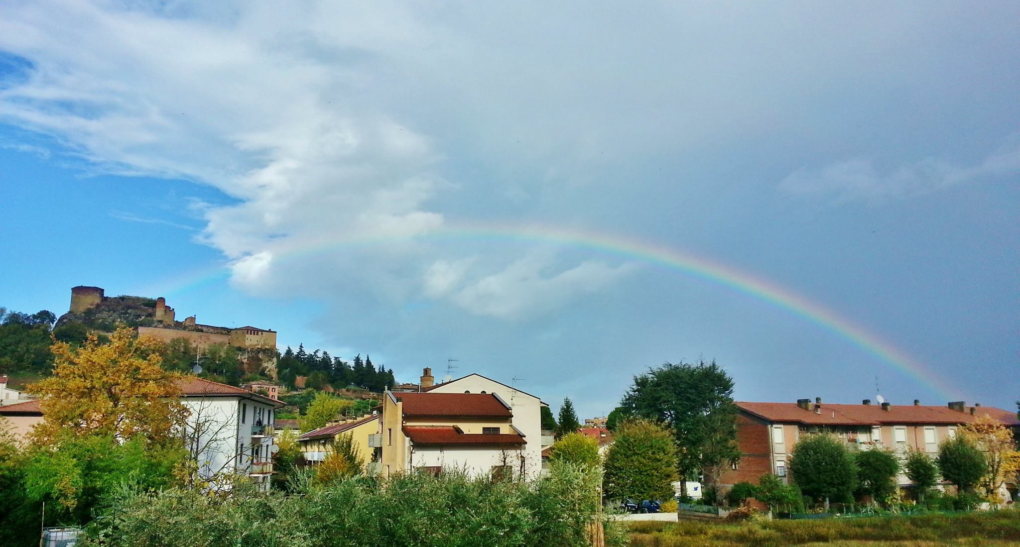 fortezza e arcobaleno..ottobre 2016